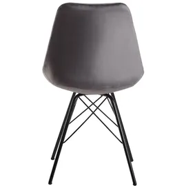 FineBuy 2er Set Esszimmerstuhl Samt Stuhl Skandinavisch Design, Küchenstuhl Stoff