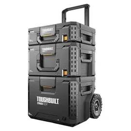 ToughBuilt Werkzeugwagen Kunststoff/Stahl 86 x 56 x 40 cm schwarz mit Rollen