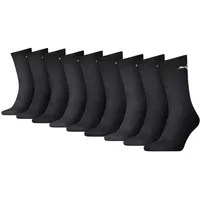 Puma Sportsocken, (9 Paar), mit klassischer Rippe PUMA black