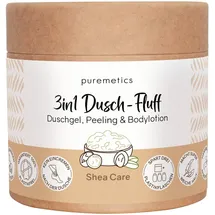 Puremetics Dusch-Fluff 3in1 Shea Care mit Zuckerpeeling
