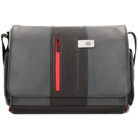 Piquadro Urban Messenger Leder 36 cm Laptopfach grey black