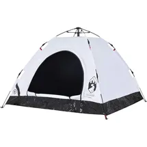vidaXL Kuppelzelt 5 Personen Weiß