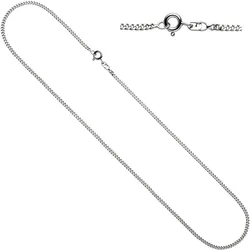 Silberkette JOBO, silber (silber 925), Halsketten, Damen, Silber 925 (Sterlingsilber), L: 42cm, Panzerkette 925 Silber 42 cm 2 mm