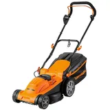 LawnMaster 1600W Elektro-Rasenmäher 37cm, Sicherheits-Stop, 400m2