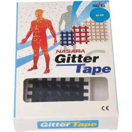 Nasara Gitter Tape Typ C, 4.5cm x 5.2cm, 40 Stück, dunkelblau
