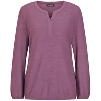 GOLDNER Kurzgröße: Elegante Bluse mit Zierblende, Rundhals", in beere | Gr.: 22