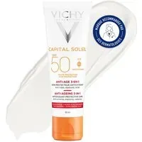 Capital Soleil Anti-âge 3-en-1 SPF50 Tube 50ml Crème Protection Solaire 50 ml