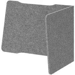 HAMMERBACHER Akustik-Tischtrennwand, grau 95,8/88 x 60,5 cm