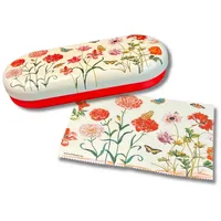 MediMuc Brillenetui Flaches Brillenetui mit passendem Reinigungstuch, Schützt Brillen vor Kratzern und Beschädigungen.