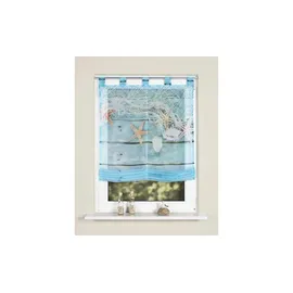 Home fashion Raffrollo MARITIM 80 x 140 cm blau