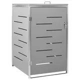 vidaXL Mülltonnenbox für 1 Tonne 69 x 77,5 x 115 cm grau