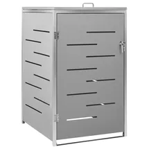 vidaXL Mülltonnenbox für 1 Tonne 69 x 77,5 x 115 cm grau