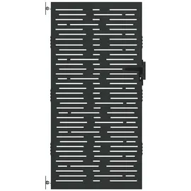 vidaXL Gartentor Gartentor 85x100 cm Cortenstahl Quadratdesign
