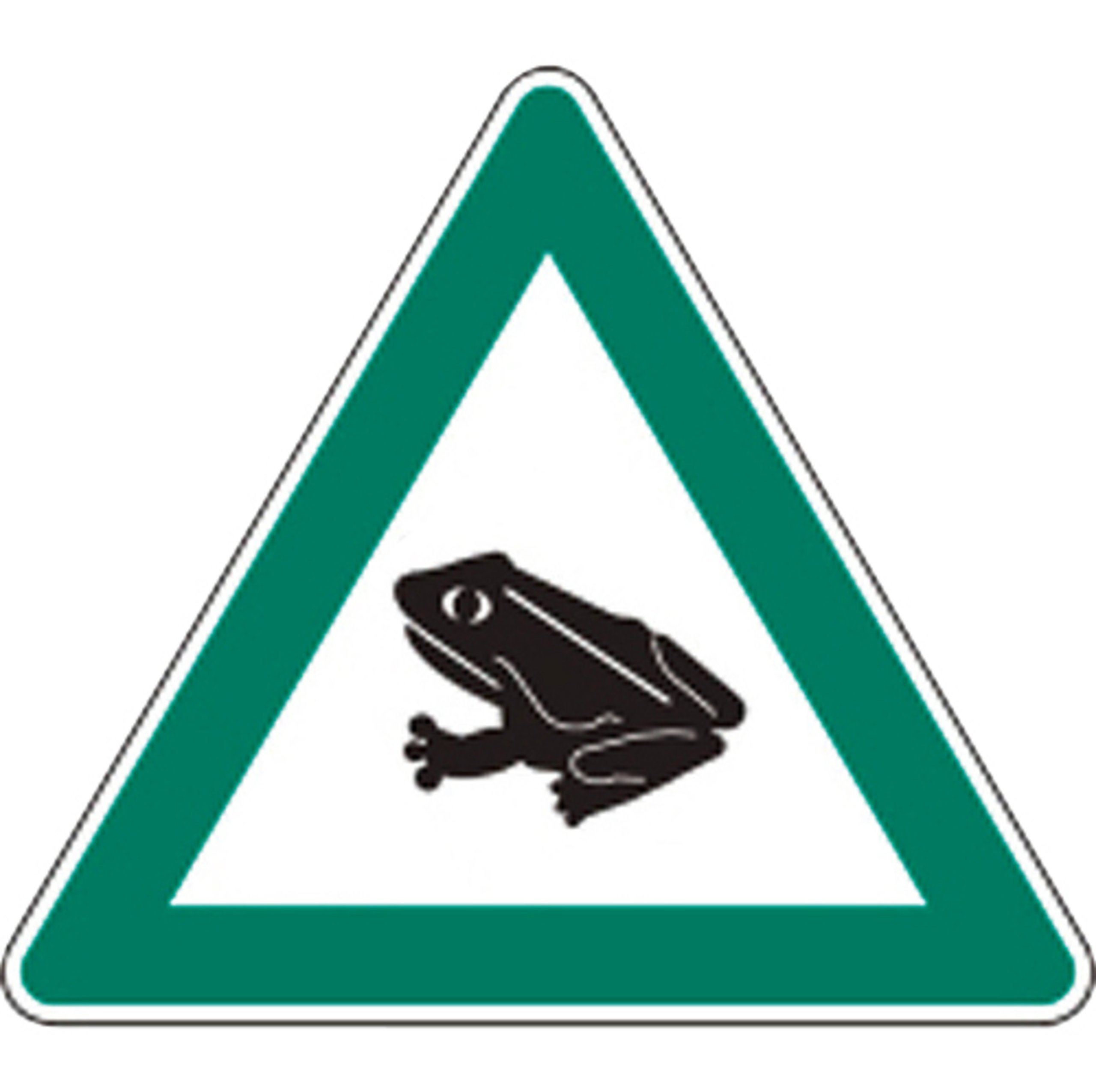 Hinweisschild Kröte