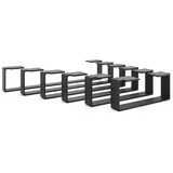 HEVVA Möbelfuß Möbelfüße LUXEMBURG - 7 Größen 20-50 cm - Kommodenbeine, Schrankfüße, (Set-Option: Sie können entweder 1 Stück oder ein Set von 2 Stück kaufen) schwarz 10 cm x 45 cm