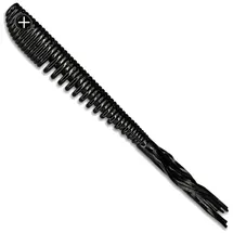 Monkey Lures Hairy Lui 14cm - 3 Gummifische, Monkey Lures Farbe:Black & Black