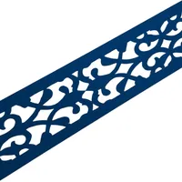 zaun|zu® Sichtschutzstreifen 2,55 m Enzianblau Metall 2 St.