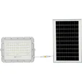 V-Tac VT-120W 7844 LED-Flutlichtstrahler, Solarmodul 15 W Neutralweiß Weiß