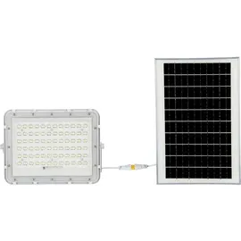 V-Tac VT-120W 7844 LED-Flutlichtstrahler, Solarmodul 15 W Neutralweiß Weiß