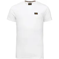 PME Legend Shirt, Rundhals, Patch-Detail, für Herren, BRIGHT WHITE, XXL