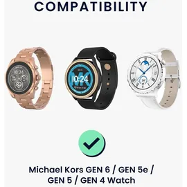 kwmobile Smartwatch Ladekabel für Michael Kors GEN 6 / GEN 5e / GEN 5 / GEN 4 Watch / Skagen Falster 2 USB Ladekabel für Smartwatch - Smart Watch - Weiß