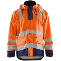 Blåkläder Warnschutz-Regenjacke "4302" Level 2 Orange/marineblau, 4XL