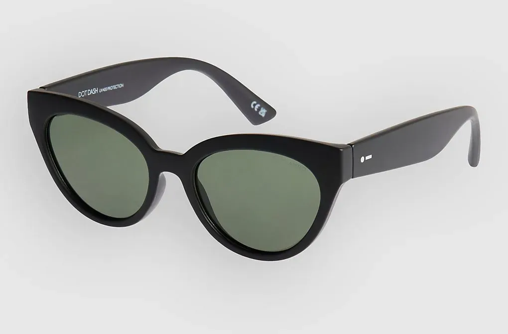 Dot Dash Strata Matte Black Sonnenbrille polarized green Gr. Uni