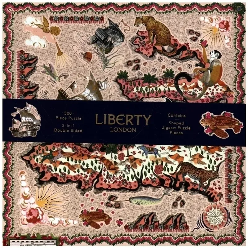 Liberty Maxine 500 Piece Double Sided Puzzle With Shaped Pieces,