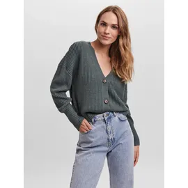 Vero Moda VMLEA LS V-Neck Cuff Cardigan Balsam Grün XS