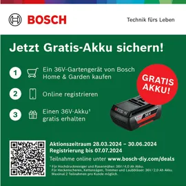 Bosch AdvancedRotak 36-650 inkl. 1 x 4,0 Ah