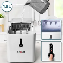 Duronic ICM120 Eiswürfelmaschine | 9 Eiswürfel in 7 min | 1,5 L Wassertank | 600 g Kapazität | 120W,