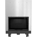 Wasserführender Kamineinsatz KRATKI MBO 15 kW Ø 200 mit Schiebetür schwarz Verkleidung - Schwarz