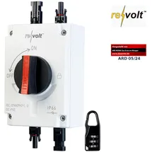Revolt DC-Trennschalter, 4-polig, bis 1.200 V, 40 A, MC4-kompatibel, IP66
