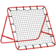Homcom Fußball Rebounder mit verstellbaren Winkeln rot