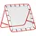 Homcom Fußball Rebounder mit verstellbaren Winkeln rot
