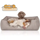 Knuffelwuff Hundebett Tampa XL 105 x 75 cm grau
