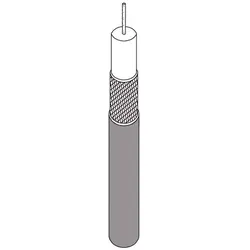 100 Meter BNC-Kabel RG59 Rolle (Schwarz)