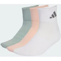 adidas Cushioned Sportswear Ankle Socken 3er Pack Blush Pink/White/Wonder Sage 40