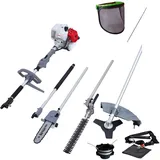 Ikra mogatec IKRA Multitool IBKH 33 Benzin 4in1, inkl. Verlängerung, Kettenfeile & Gesichtsschutz