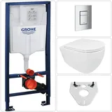Grohe Wand WC Hänge WC Vorwandgestell Skate Cosmopolitan Betätigungsplatte chrom