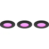 Philips Hue Slim Recessed Spot black 90mm 3er Pack