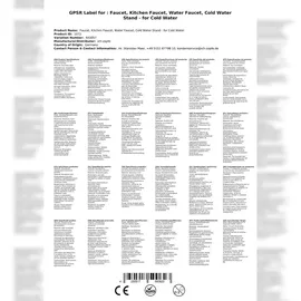 ich-zapfe Ich-zapfe, Küchenarmatur, Kaltwasserstandhahn - Wasserhahn für Kaltwasser