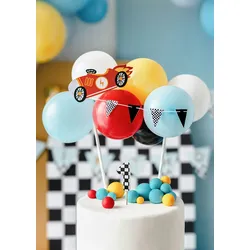 Geburtstagskerze Zahl 1 mit Karomuster 5,5cm - Zahlenkerzen Kuchenkerzen Tortenkerzen Kindergeburtstag Partydeko Geburtstag Tortendeko Schwarz Weiß