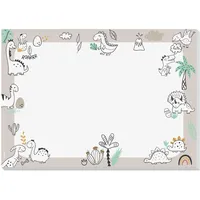 SIGEL HO905 Papier-Schreibtischunterlage zum Abreißen, Dinosaurier, DIN A3, 30 Blatt, Schreibunterlage für Kinder, Malblock