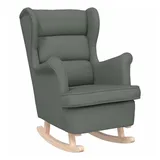 vidaXL Schaukelsessel Dunkelgrau 74x90x102 cm Stoff