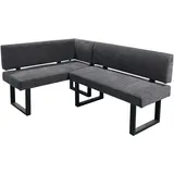 byLIVING Eckbank VANCOUVER ¦ schwarz ¦ Maße cm B: 181,5, H 86