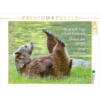 Calvendo Puzzle Ich versuch' Yoga, soll eine Kerze sein.