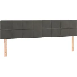 vidaXL Boxspringbett 160 x 200 cm Dunkelgrau