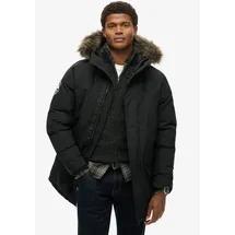 Superdry Everest Faux Fur Jacke Jet Black M