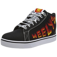 Heelys HLY-B1W-6207 Schuhe mit Rollen, Black White Red Yellow Flame, 34 EU - 34 EU